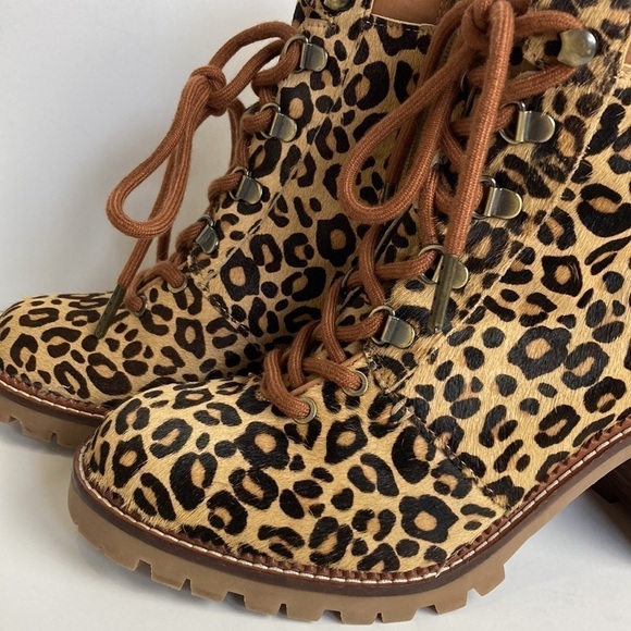 Anthropologie Sam Edelman Sade Lace-Up Hiker Ankle Boots 8.5 Maximalist Mon Wife - Picture 6 of 16